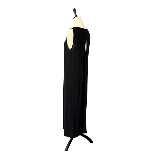 COS Black Sleeveless Keyhole Back Stretch Jersey Relaxed Fit Maxi Dress Small - Picture 7 of 15